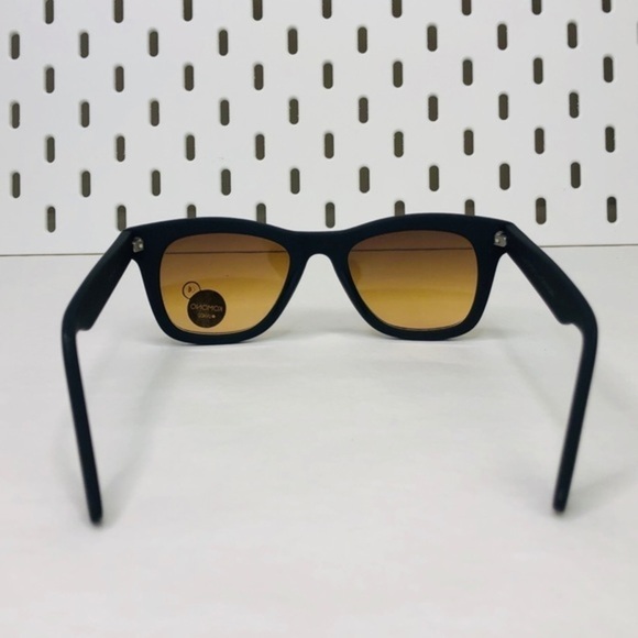 KOMONO sunglasses Allen Black Rubber NEW wayfarer - Picture 7 of 9